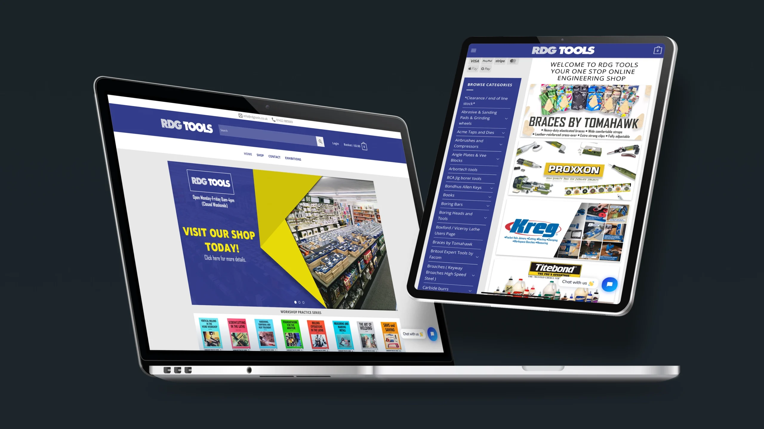 Featured image for “RDG Tools eCommerce Website Design”