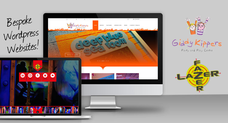Featured image for “Creating and Revamping Websites for Giddy Kippers and Lazer Fazer”