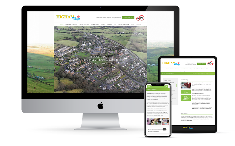 Featured image for “Higham Parish Council Website Design”