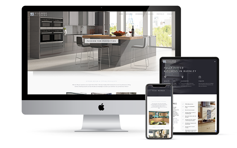 Featured image for “Village Kitchens Burnley Website Design”