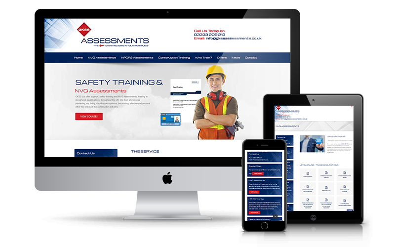 Featured image for “GKSS Assessments Website Design London”