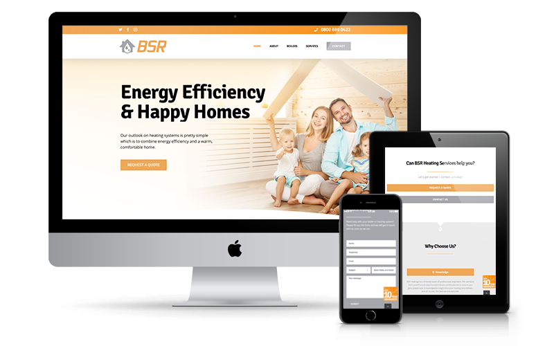 Featured image for “BSR Heating Business Startup Website Design”