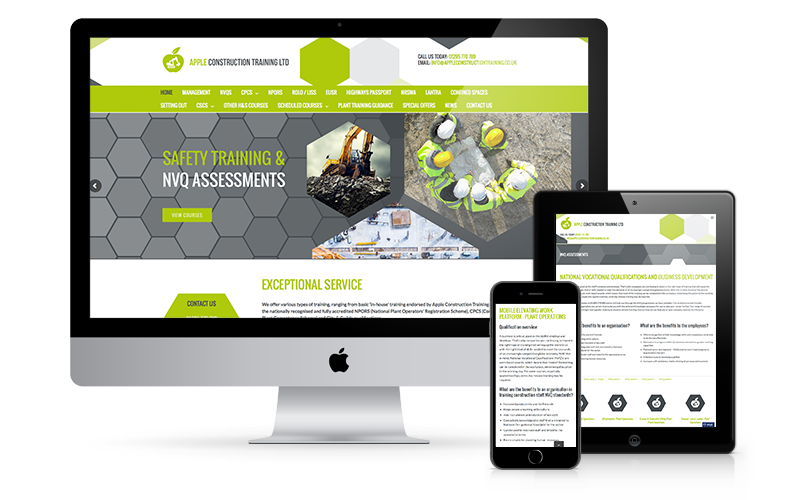 Featured image for “Apple Construction Training London Website Design”