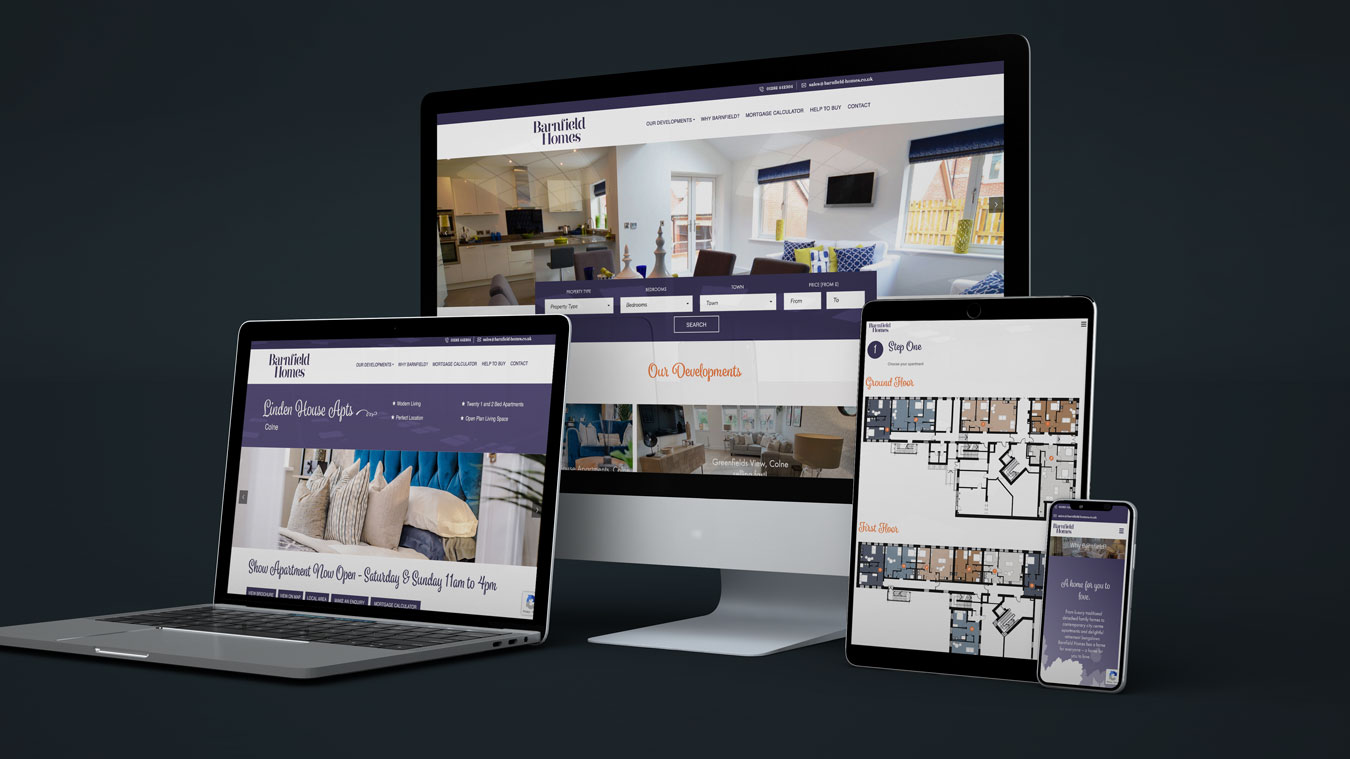 Featured image for “Barnfield Homes Website Design”
