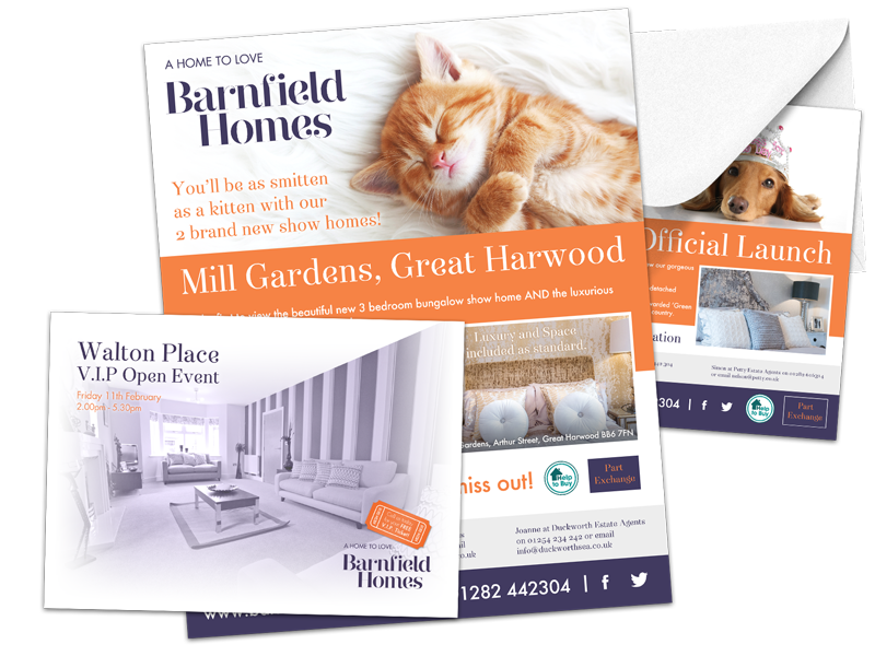Barnfield Homes Graphic Design Lancashire by CMS Live Web Specialists