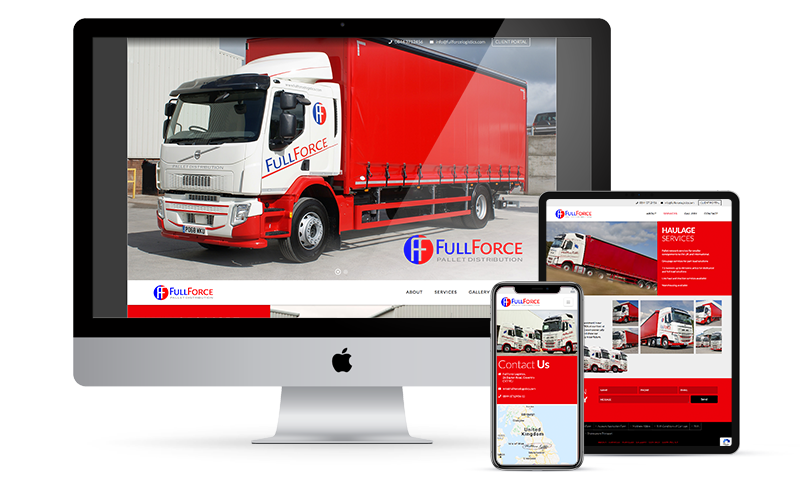 Featured image for “Full Force Logistics Website Design London”