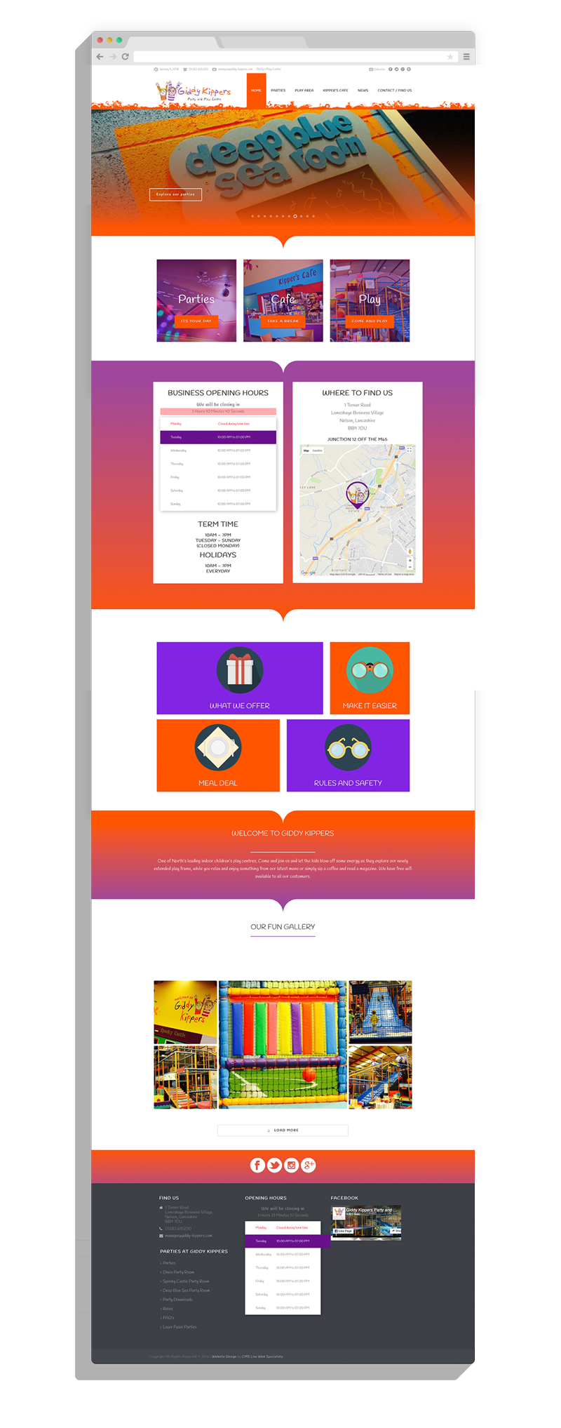 Giddy Kippers Web Design by CMS Live Web Specialists
