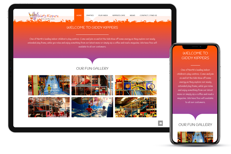 Giddy Kippers Web Design by CMS Live Web Specialists