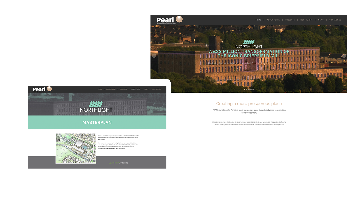 PEARL Pendle Website Design