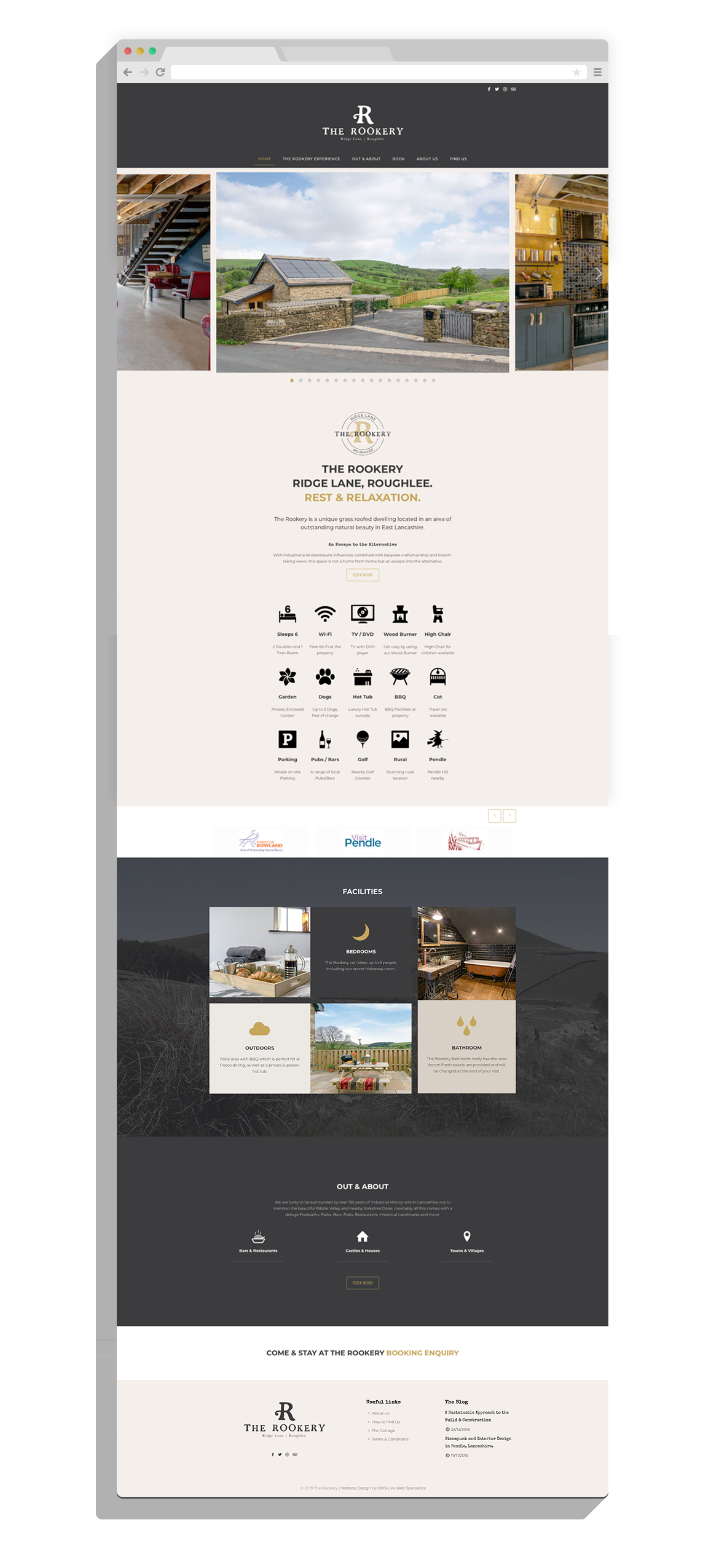 The Rookery Roughlee Web Design by CMS Live Web Specialists