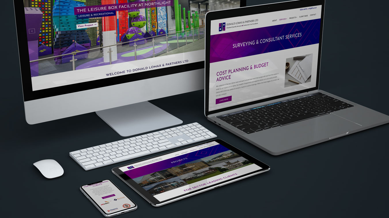 Donald Lomax & Partners Blackburn Website Design by CMS Live Web Specialists