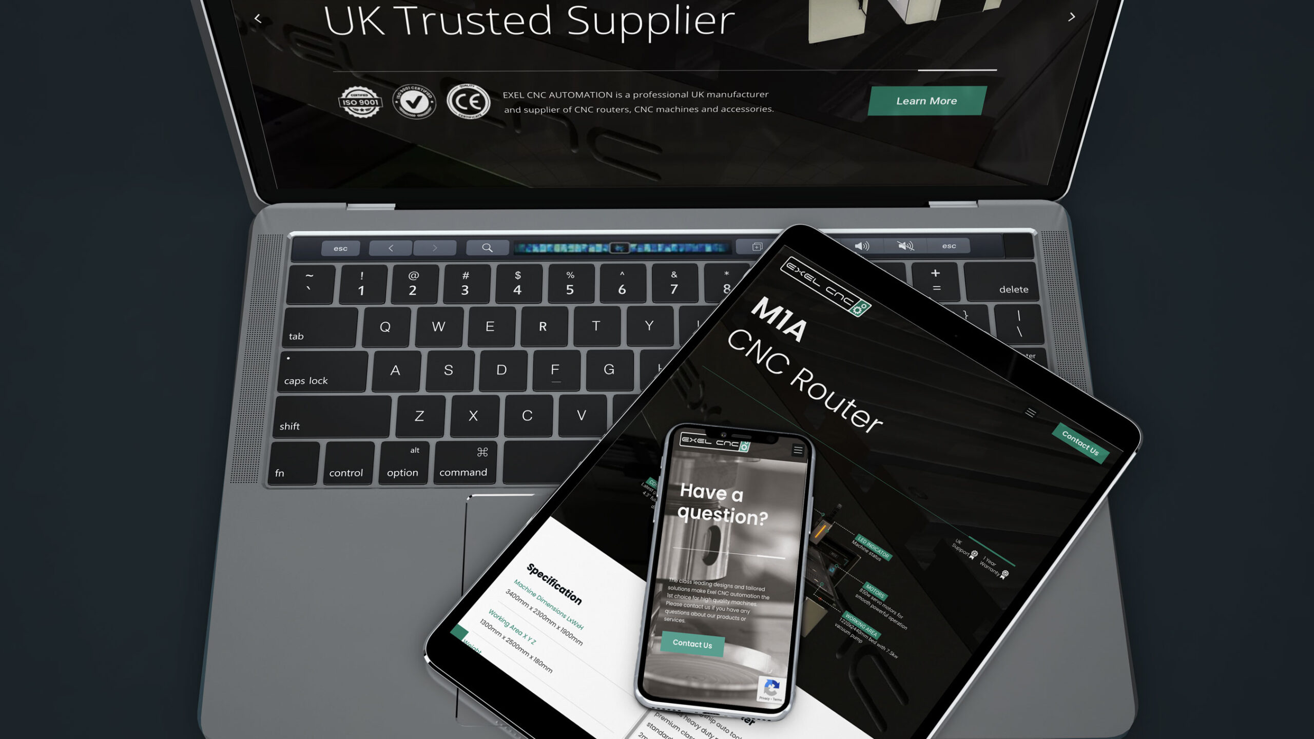 Featured image for “Exel CNC Burnley Web Design”