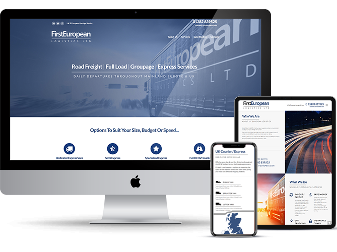 First European Website Graphic Design with CMS Live Web Specialists