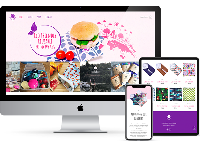 Eco Lunchies Website Graphic Design with CMS Live Web Specialists