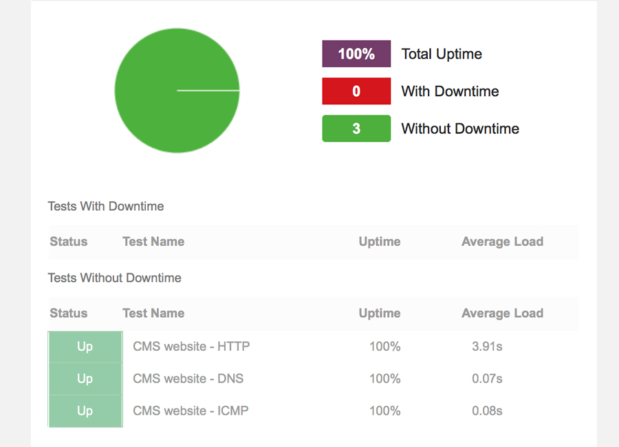 Website and Hosting Monitoring
