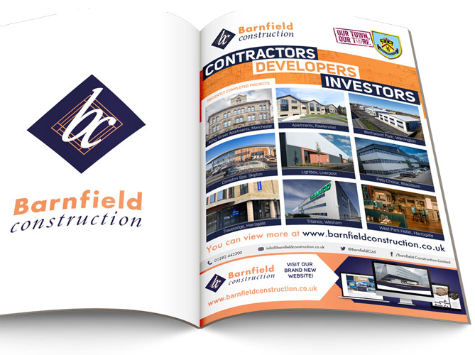 Barnfield Construction Advert Design by CMS Live