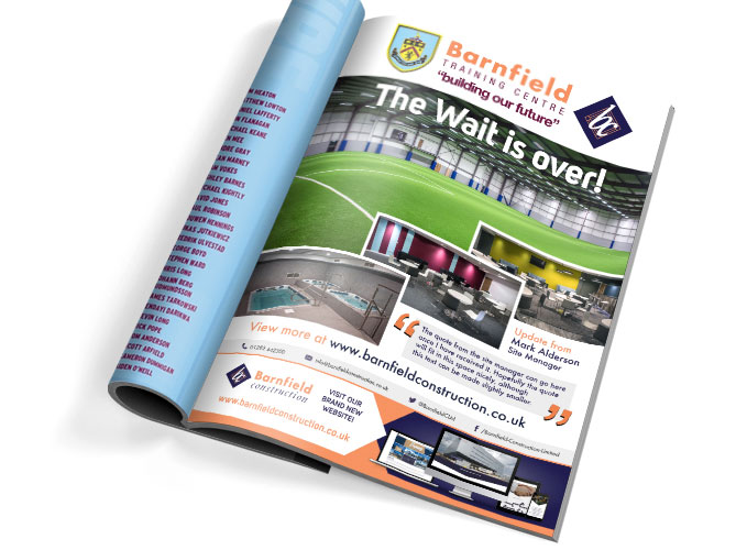Barnfield Construction Advert Design by CMS Live