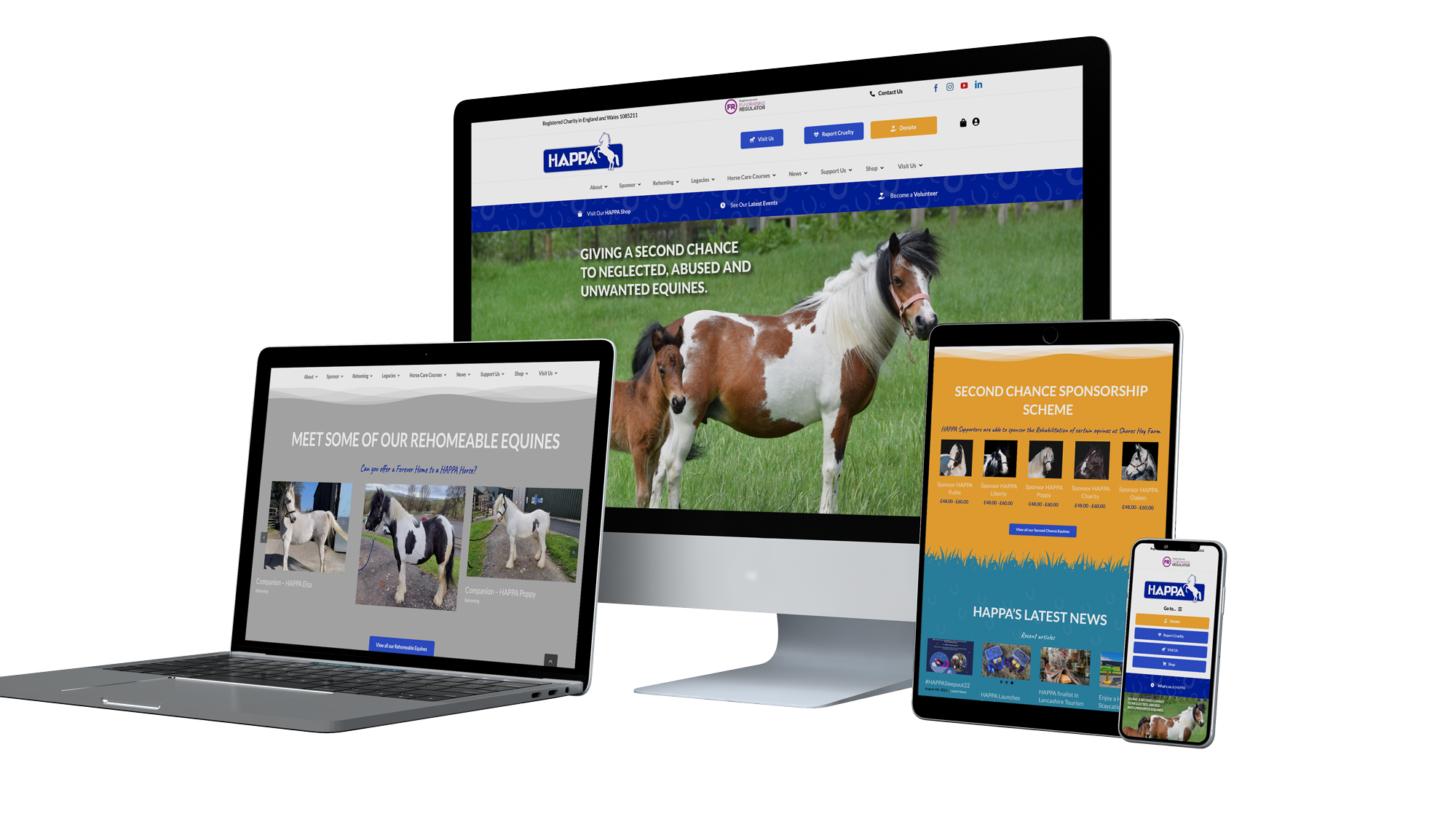 HAPPA Burnley Website Design and Graphic Design with CMS Live Web Specialists in Burnley
