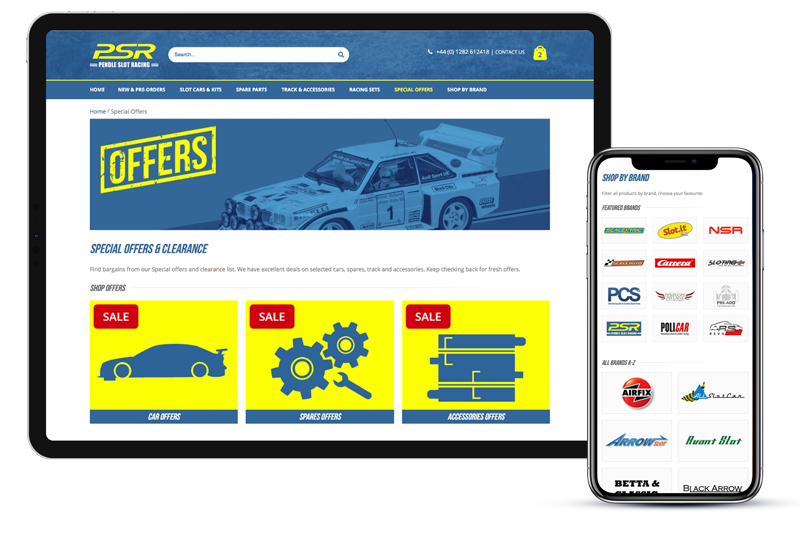 PSR eCommerce Website Design Pendle by CMS Live Web Specialists