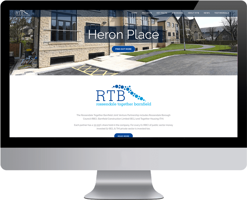 Rossendale Together with Barnfield Web Design Rossendale by CMS Live Web Specialists