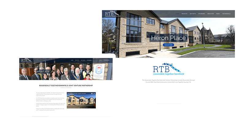 Rossendale Together with Barnfield Web Design Rossendale by CMS Live Web Specialists