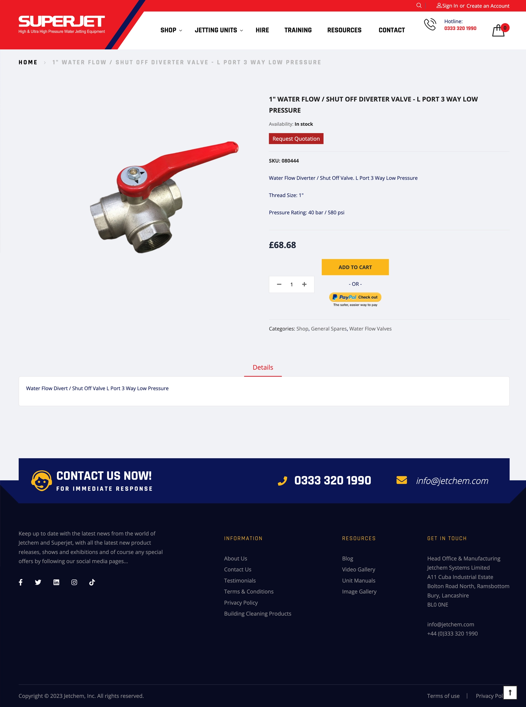 Superjet Adobe Commerce (Magento 2) Product page Design by CMS Live Web Specialists