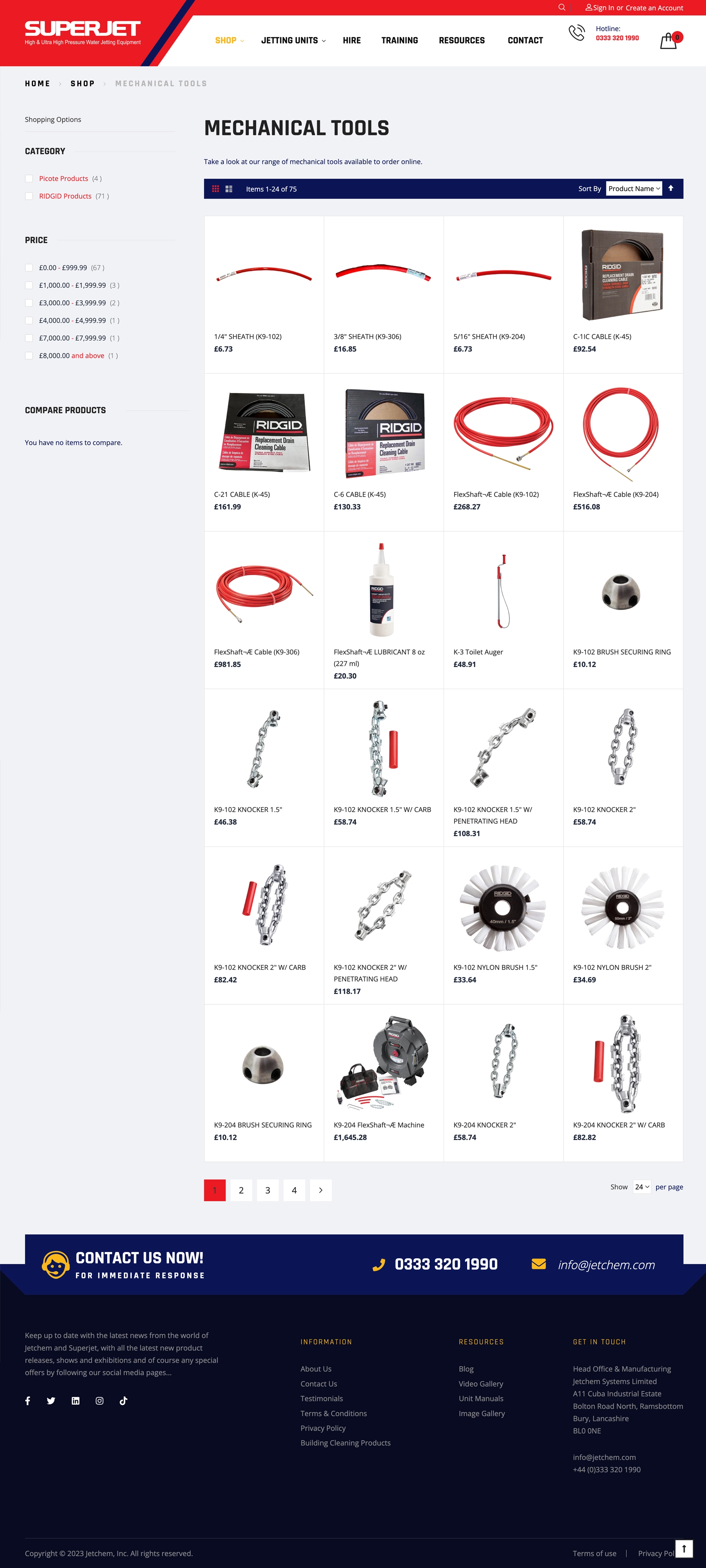 Superjet Adobe Commerce (Magento 2) Shop page Design by CMS Live Web Specialists