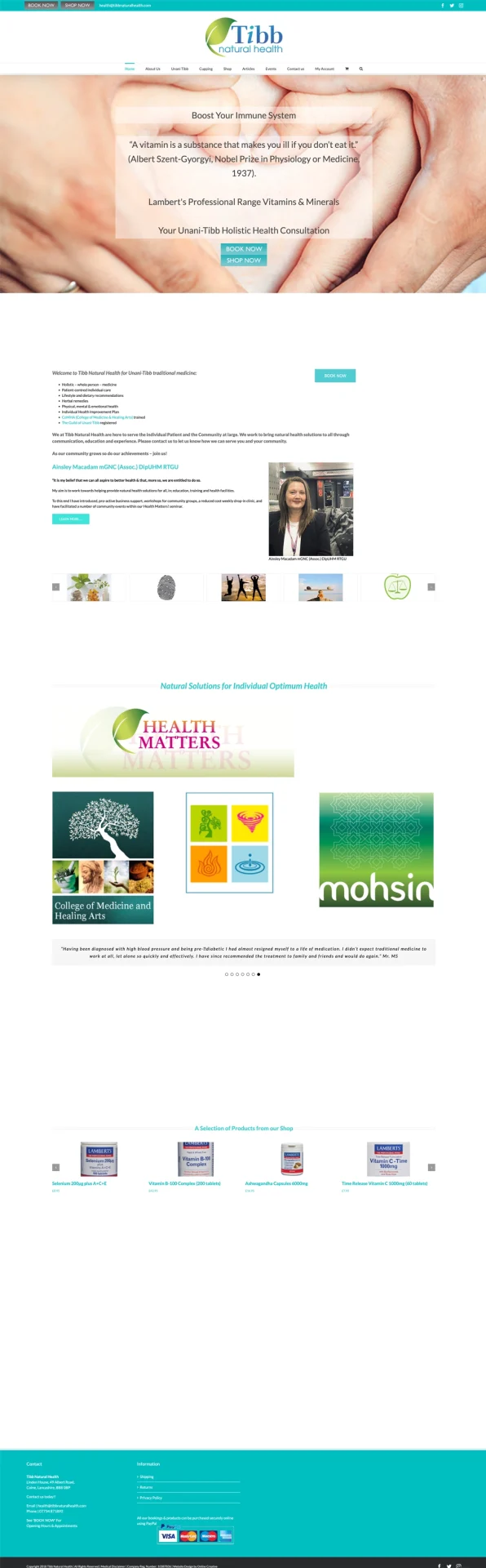 Tibb Natural Health Before Project Rescue