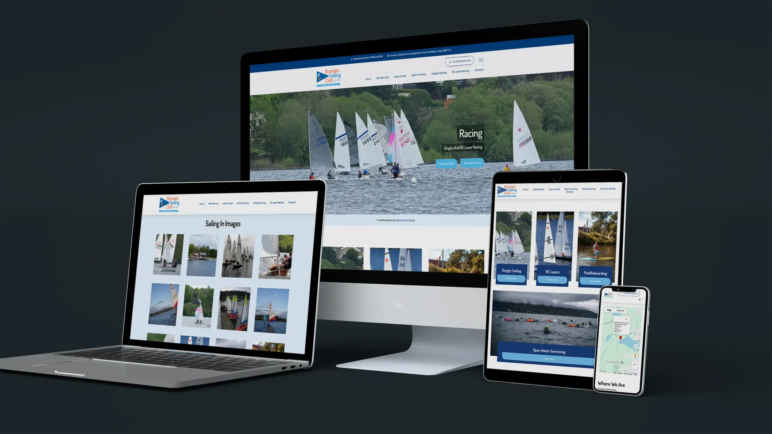 Featured image for “Burwain Sailing Club – WordPress Web Design in Foulridge, Lancashire”