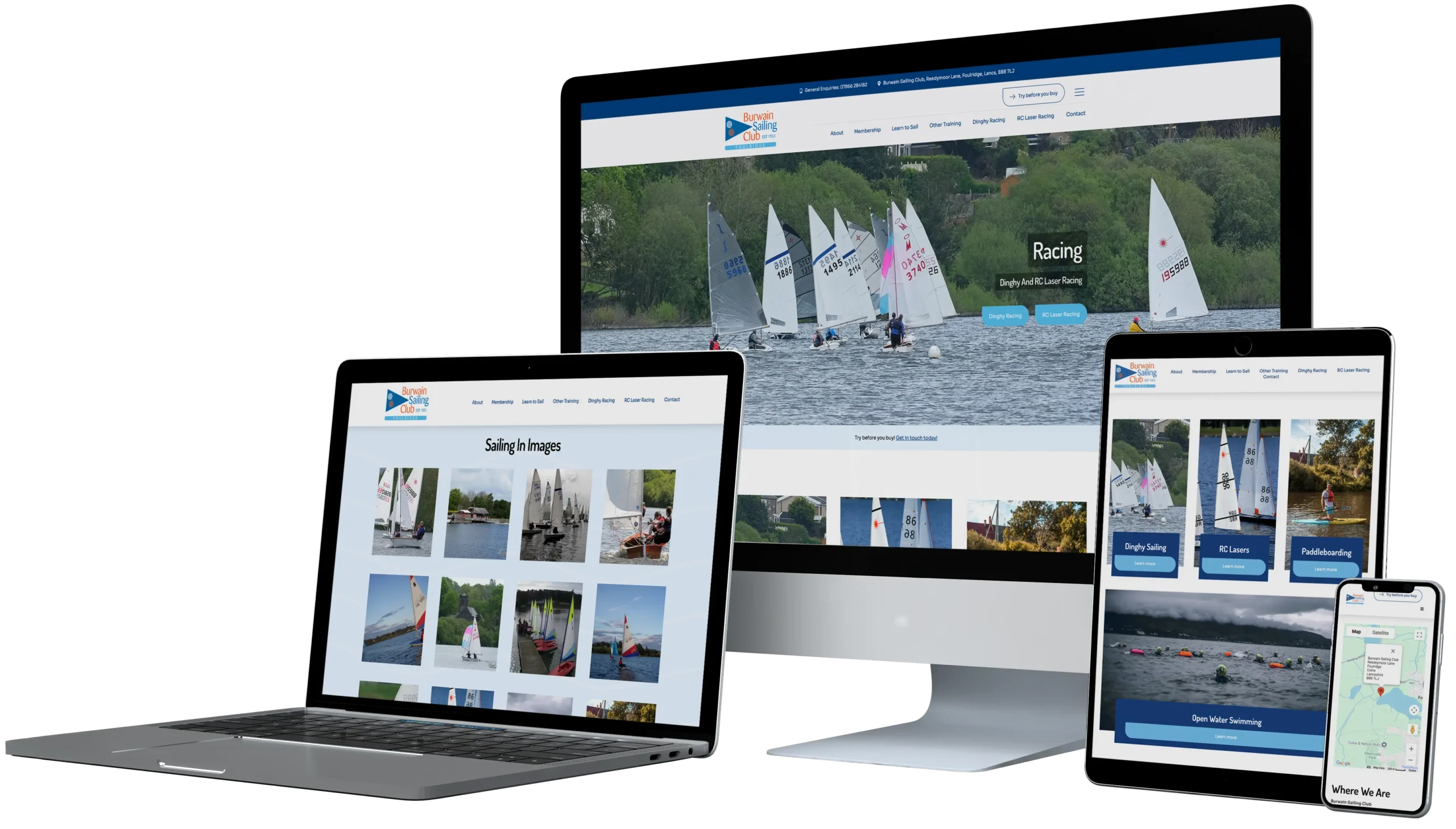 A Fresh New Website for Burwain Sailing Club